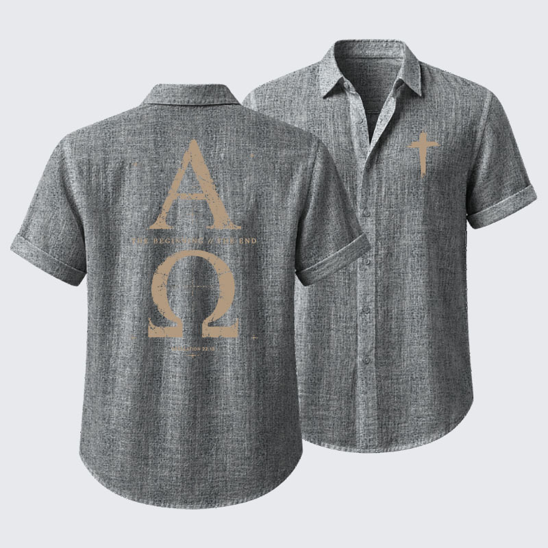 Alpha and the Omega Revelation 22:13 Short Sleeve Shirt