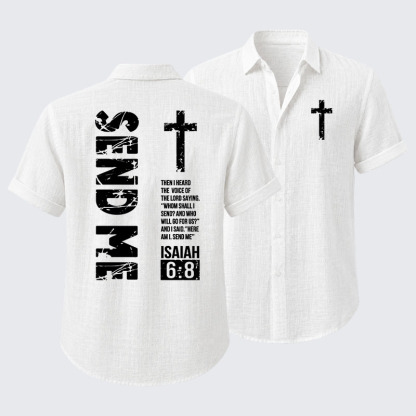 Send Me Isaiah 6:8 Short Sleeve Shirt