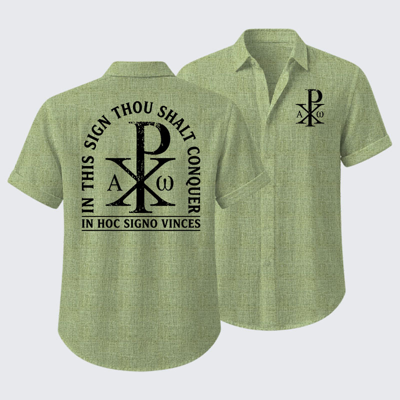 In Hoc Signo Vinces Short Sleeve Shirt