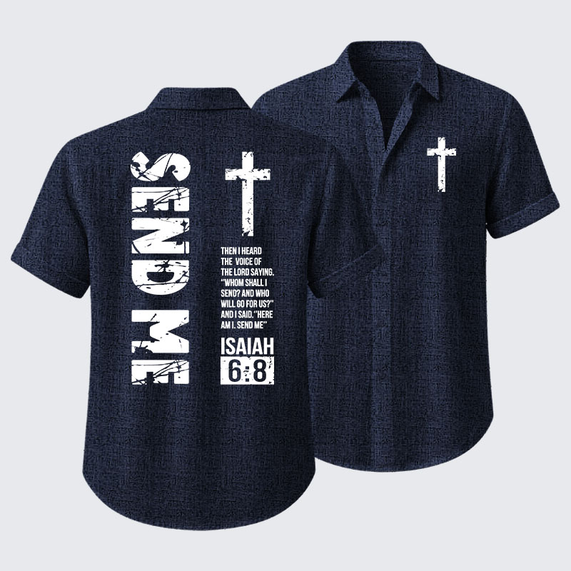 Send Me Isaiah 6:8 Short Sleeve Shirt