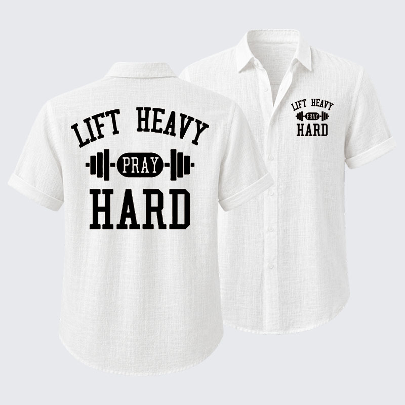 Lift Heavy Pray Hard Short Sleeve Shirt