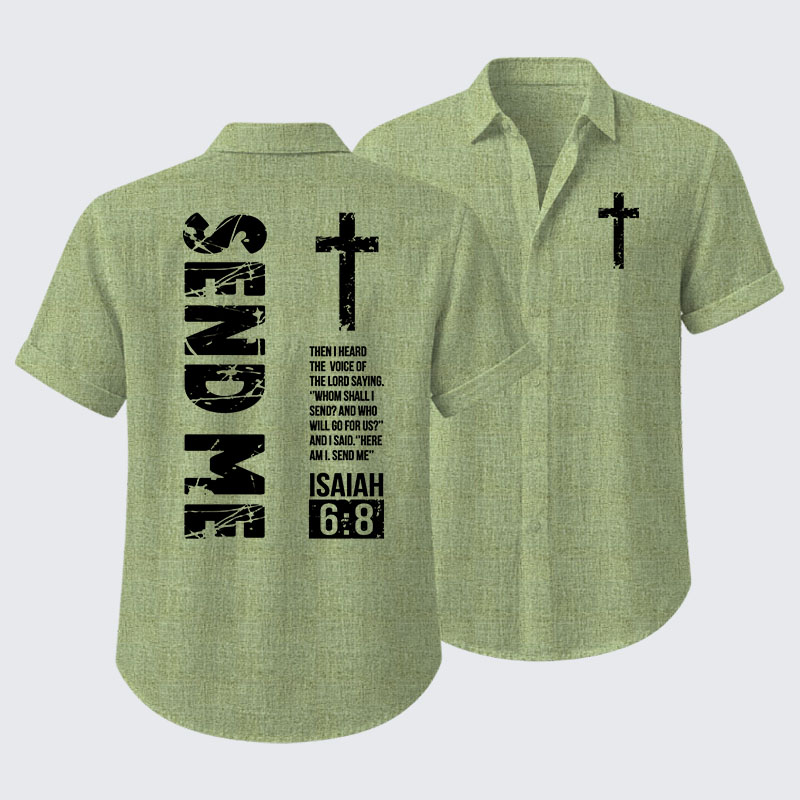 Send Me Isaiah 6:8 Short Sleeve Shirt