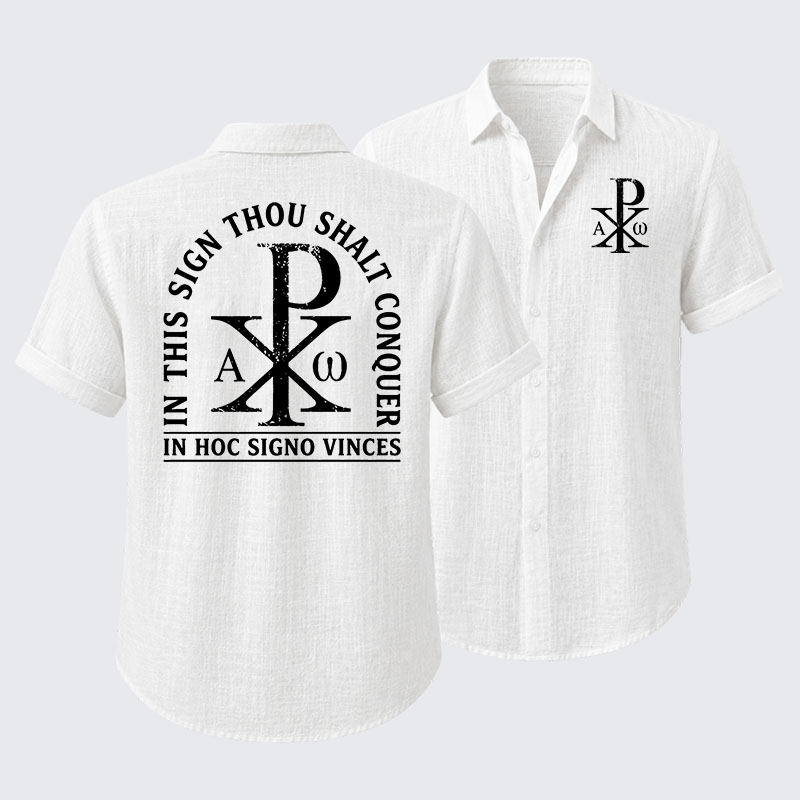 In Hoc Signo Vinces Short Sleeve Shirt