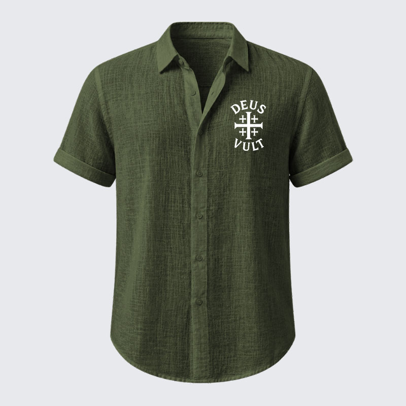 Deus Vult Short Sleeve Shirt