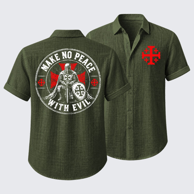 Make No Peace With Evil Short Sleeve Shirt