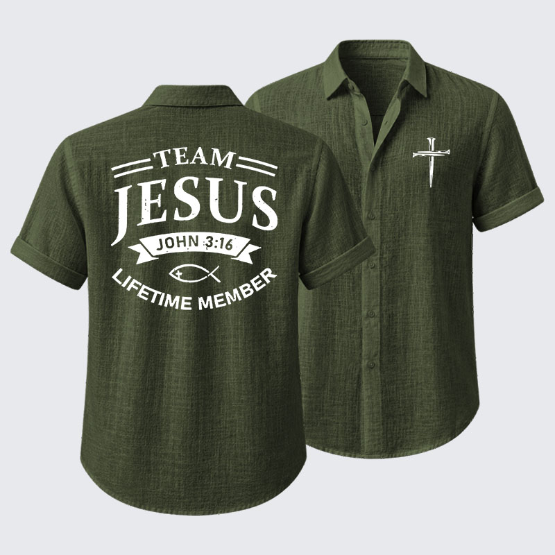 Jesus Team Short Sleeve Shirt