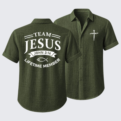 Jesus Team Short Sleeve Shirt