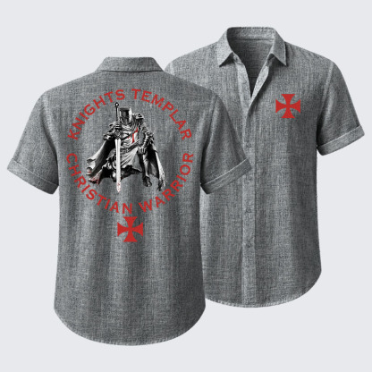 Knights Templar Templar Cross Crusader Knight Short Sleeve Shirt