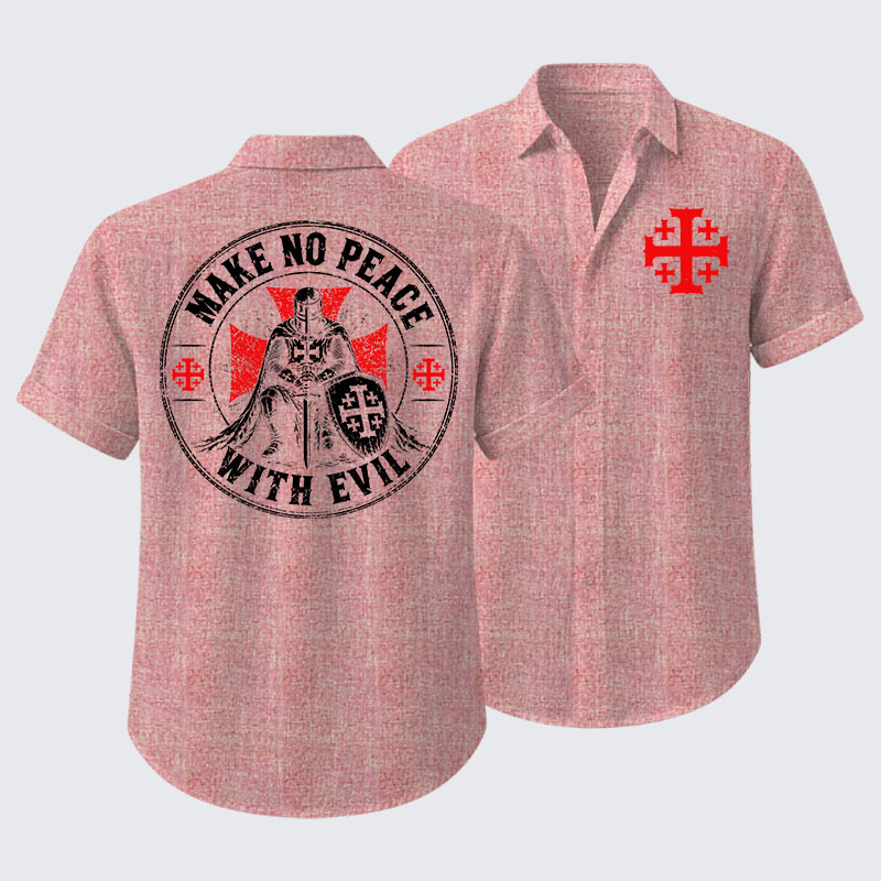 Make No Peace With Evil Short Sleeve Shirt