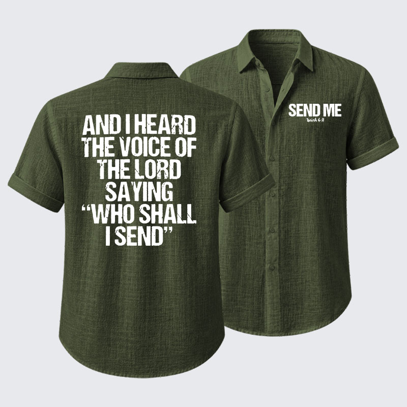  Send Me Isaiah 6:8 Short Sleeve Shirt