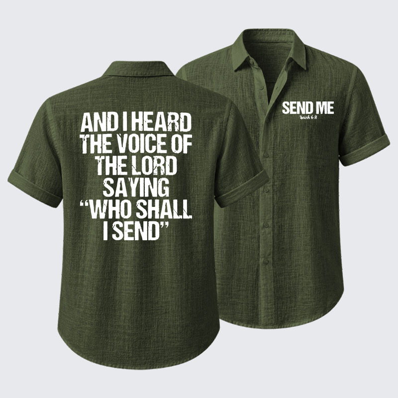  Send Me Isaiah 6:8 Short Sleeve Shirt