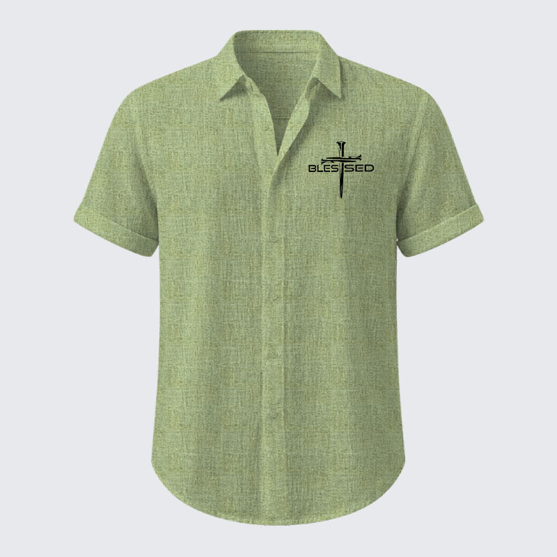 Cross Blessed Short Sleeve Shirt