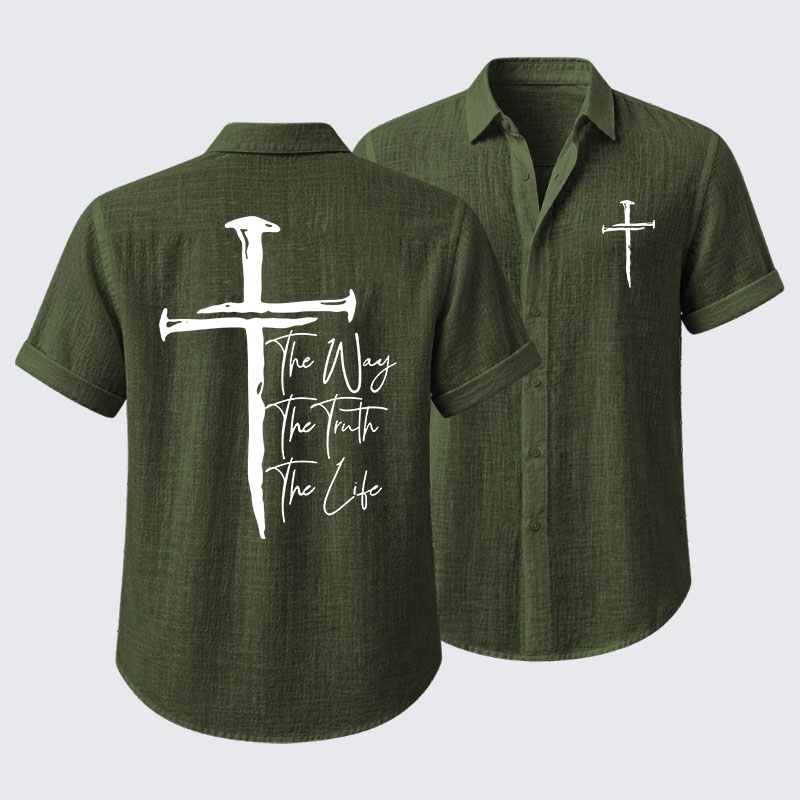 Jesus The Way The Truth The Life Short Sleeve Shirt