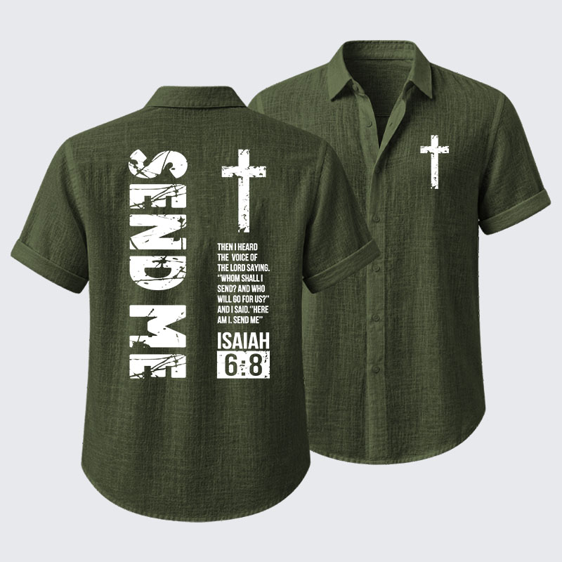 Send Me Isaiah 6:8 Short Sleeve Shirt