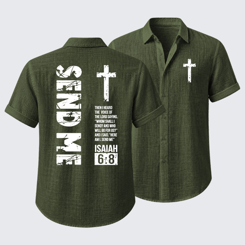 Send Me Isaiah 6:8 Short Sleeve Shirt