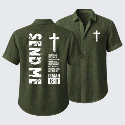 Send Me Isaiah 6:8 Short Sleeve Shirt
