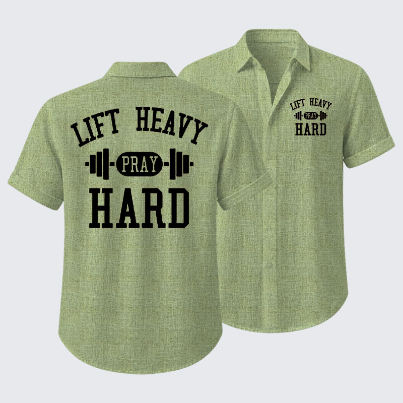 Lift Heavy Pray Hard Short Sleeve Shirt