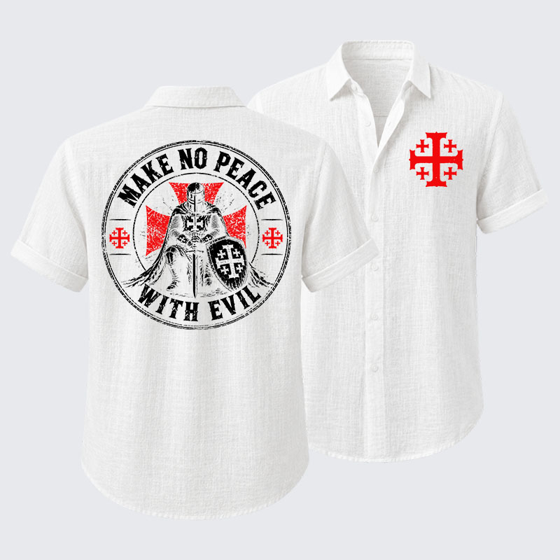 Make No Peace With Evil Short Sleeve Shirt