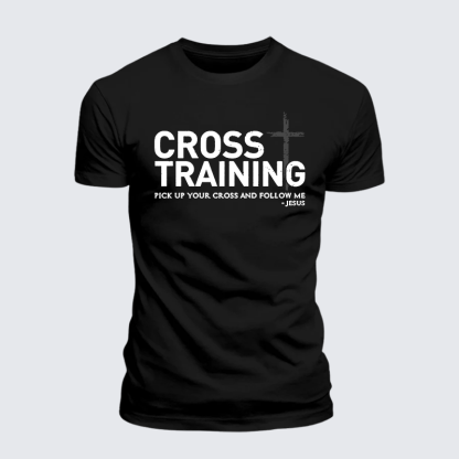 Cross Training Jesus God Christian Premium Mercerized Cotton Tee