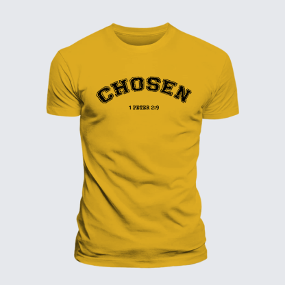Chosen Jesus God Christian Premium Mercerized Cotton Tee