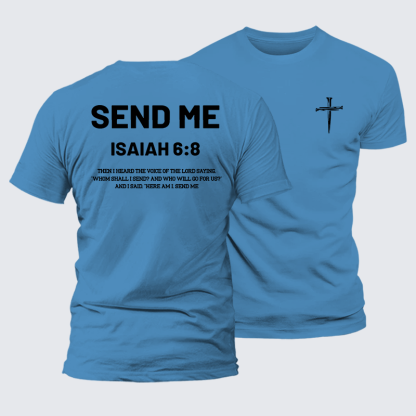 Send Me Jesus God Christian Premium Mercerized Cotton Tee