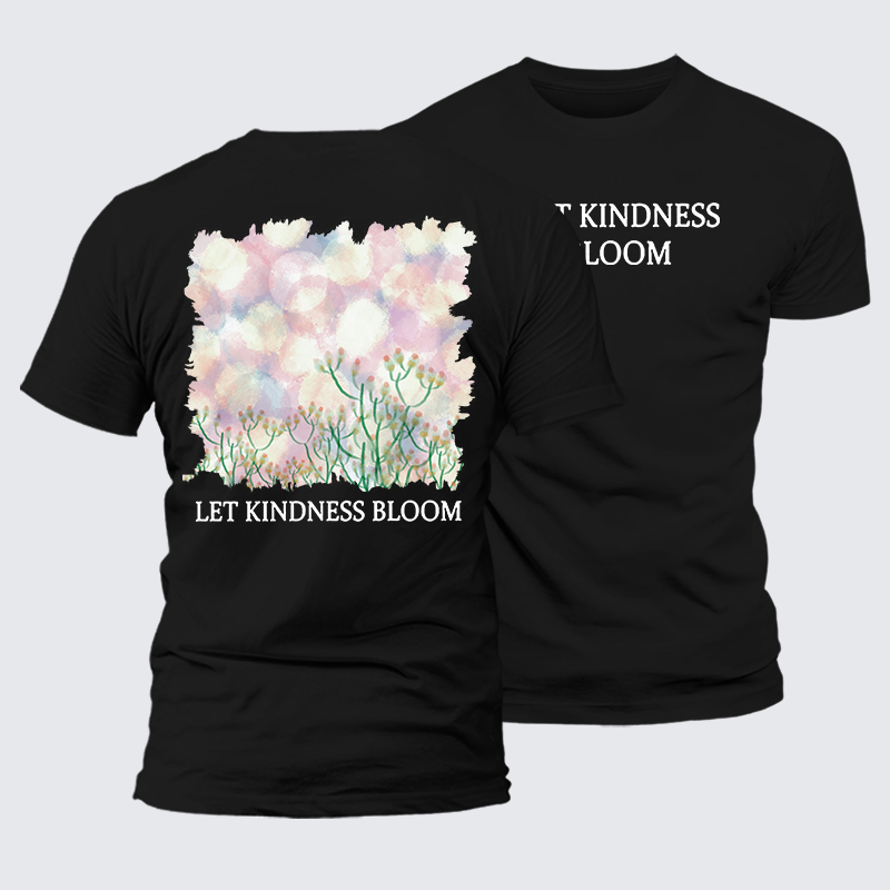 Let Kindness Bloom Jesus God Christian Premium Mercerized Cotton Tee