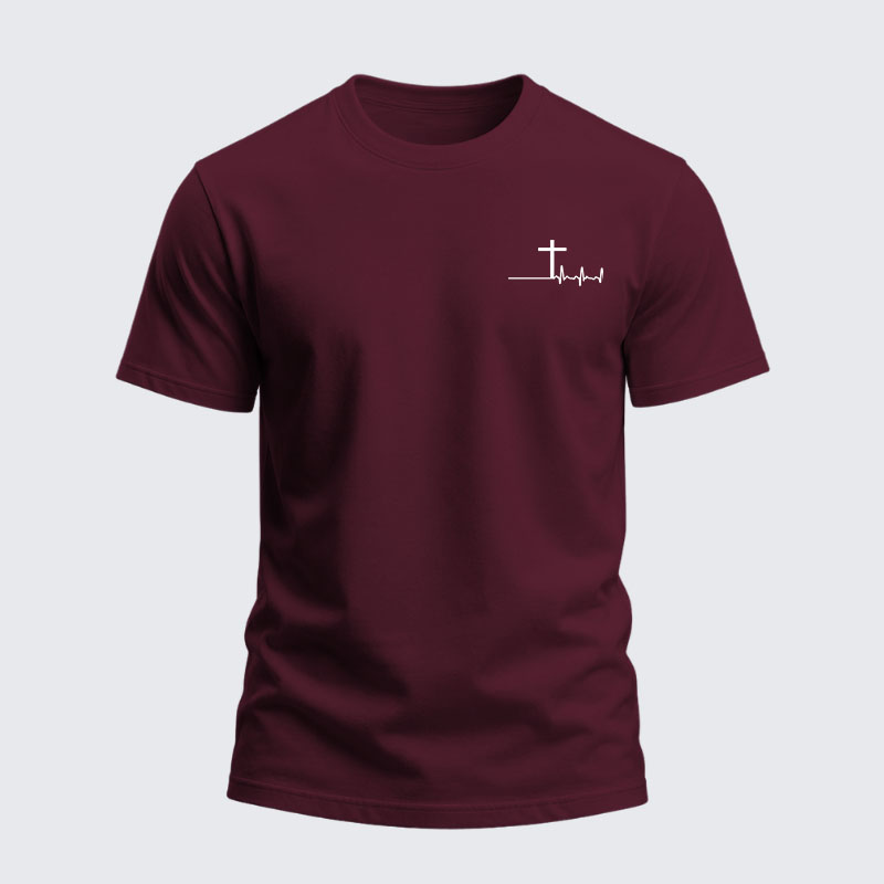 Heavyweight Cotton Tee -ECG Cross