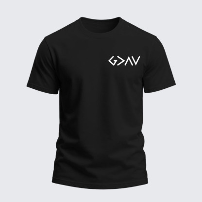Heavyweight Cotton Tee -God Is Greater Than The Highs And Lows