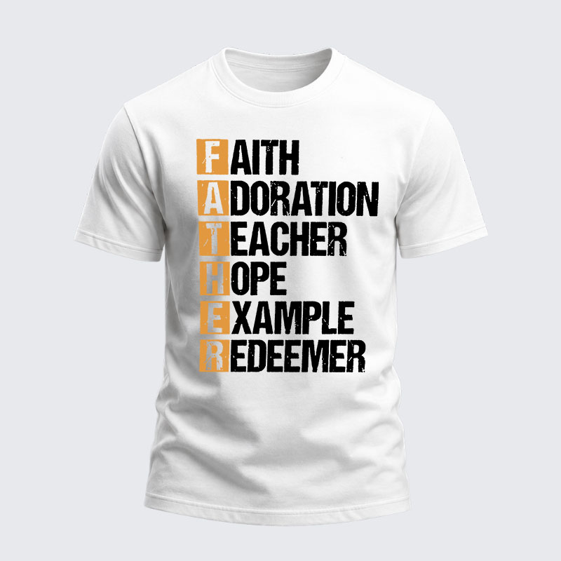 Heavyweight Cotton Tee - Fatherhood is Kingdom Work