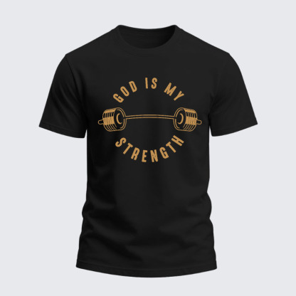 Heavyweight Cotton Tee - God Is My Strength