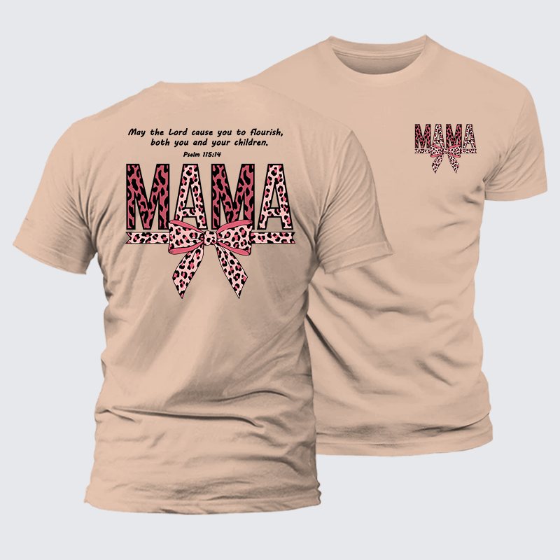 Blessed Mama Jesus God Christian Premium Mercerized Cotton Tee