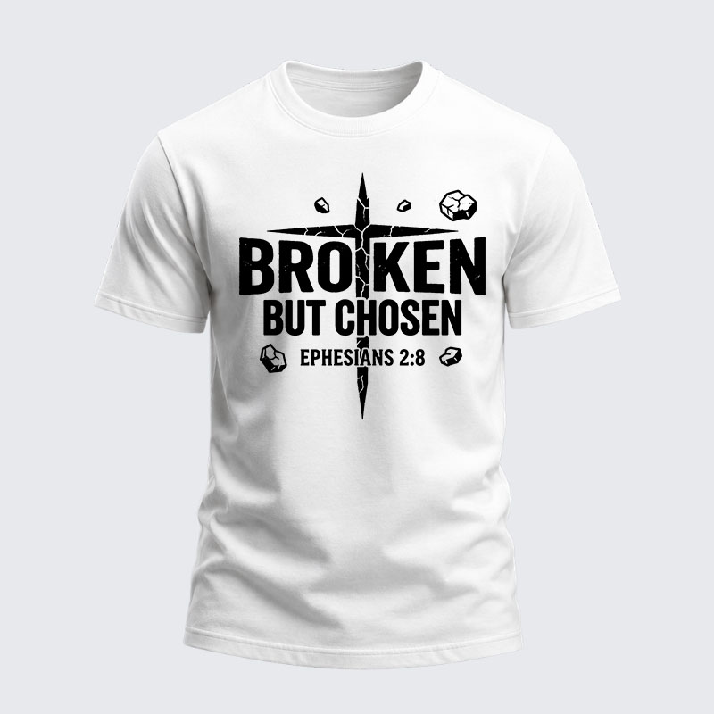Heavyweight Cotton Tee - Broken But Chosen