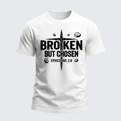 Heavyweight Cotton Tee - Broken But Chosen