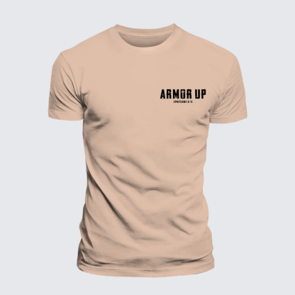 Armor Up Jesus God Christian Premium Mercerized Cotton Tee