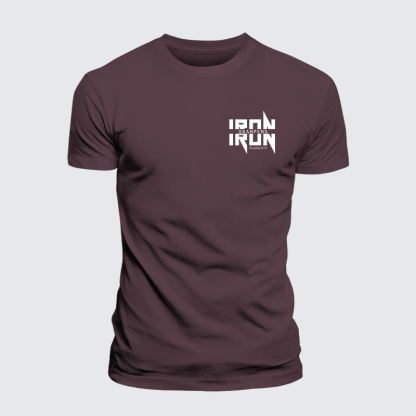 IRON SHARPENS IRON Proverbs 27:17 Jesus God Christian Premium Mercerized Cotton Tee