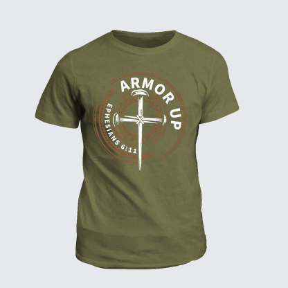 Armor Up Jesus God Christian Cotton T-Shirt