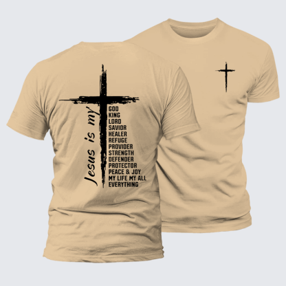 My Everything Jesus God Christian Premium Mercerized Cotton Tee