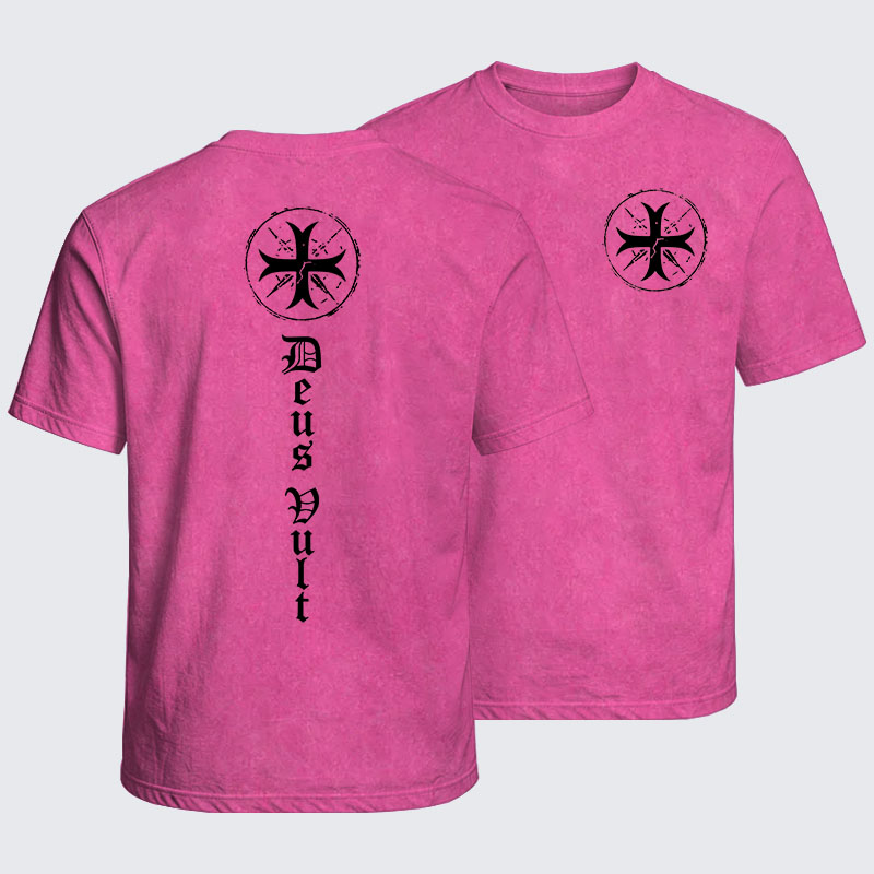 Washed T-Shirt - Deus Vult