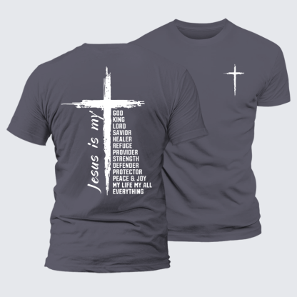 My Everything Jesus God Christian Premium Mercerized Cotton Tee