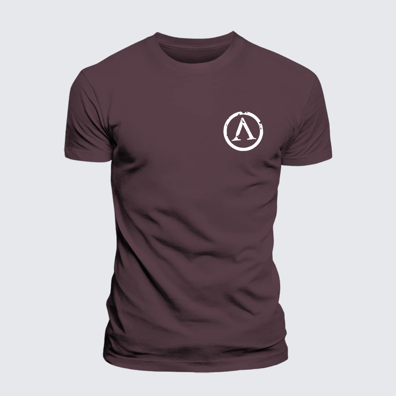 Spartan Icon Graphic Jesus God Christian Premium Mercerized Cotton Tee