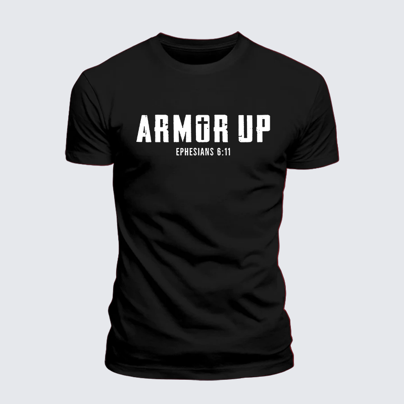 Armor Up Jesus God Christian Cotton T-Shirt