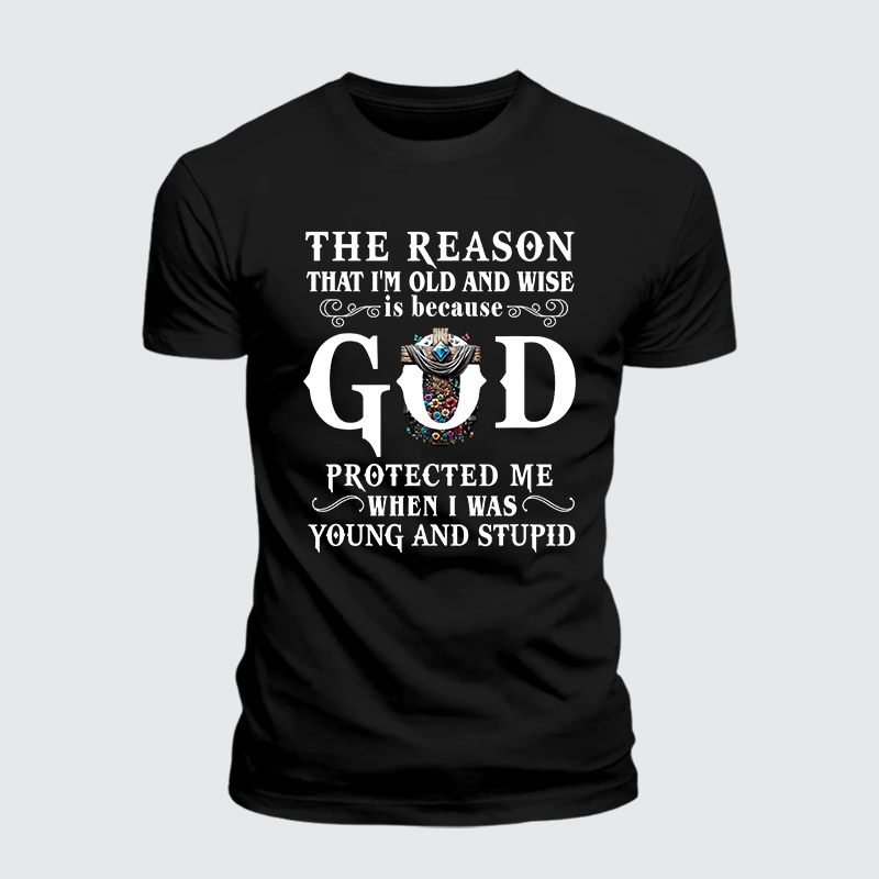 Man Of God Husband Dad Jesus God Christian Cotton T-Shirt