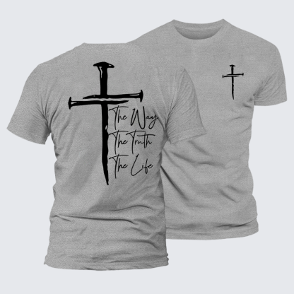 Jesus The Way The Truth The Life Jesus God Christian Cotton T-Shirt