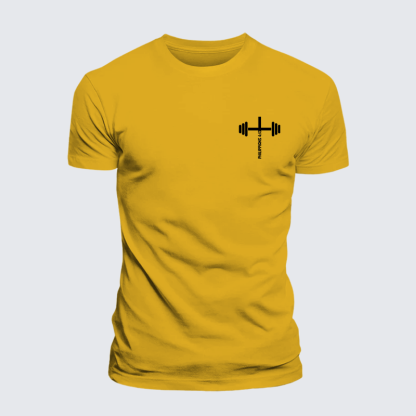 Fitness Philippians 4:13 Jesus God Christian Premium Mercerized Cotton Tee