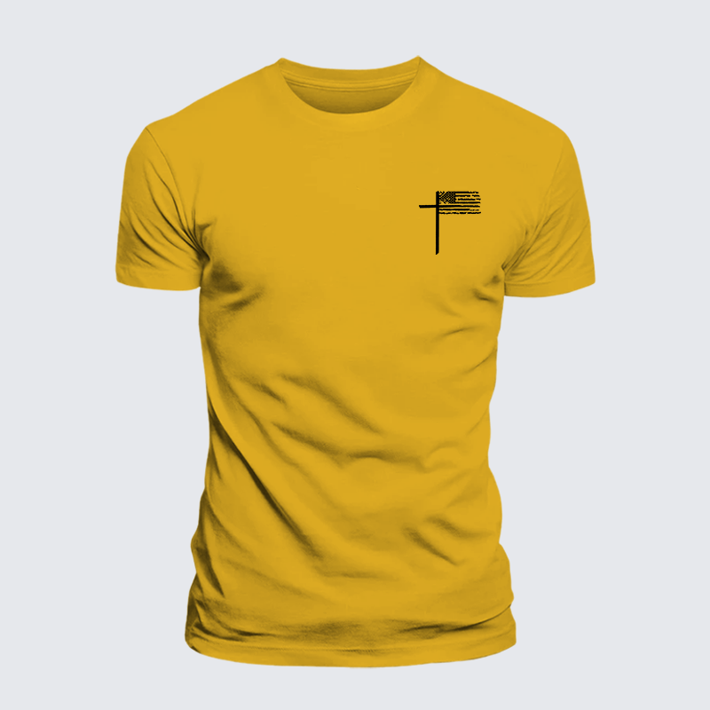 Cross Jesus God Christian Premium Mercerized Cotton Tee