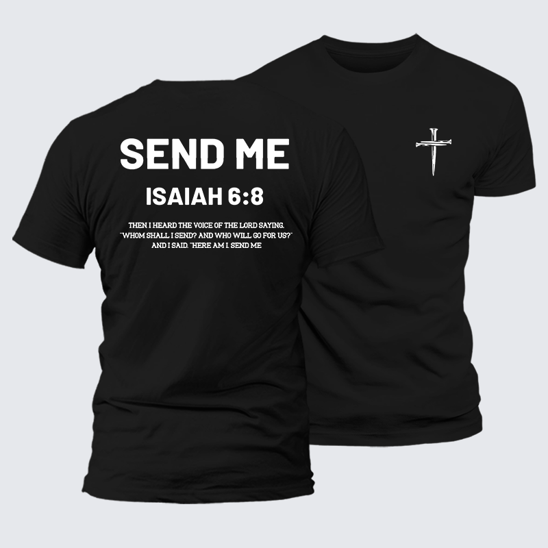 Send Me Jesus God Christian Premium Mercerized Cotton Tee
