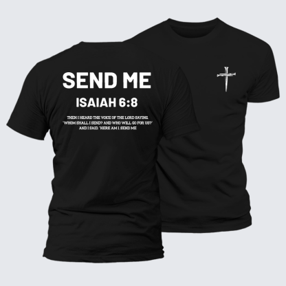 Send Me Jesus God Christian Premium Mercerized Cotton Tee