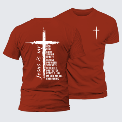 My Everything Jesus God Christian Premium Mercerized Cotton Tee