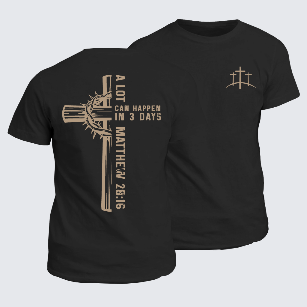 Man Of God Husband Dad Jesus God Christian Cotton T-Shirt