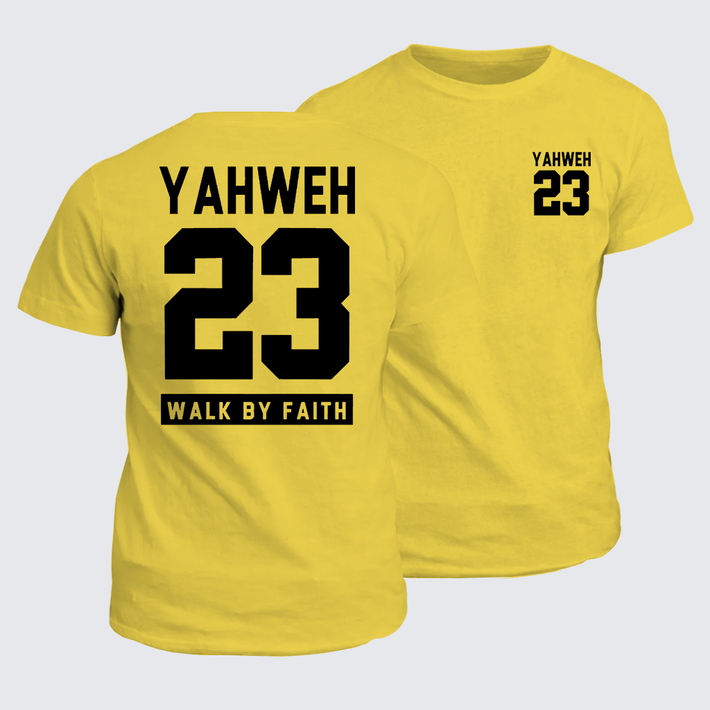 Walk By Faith Jesus God Christian Cotton T-Shirt